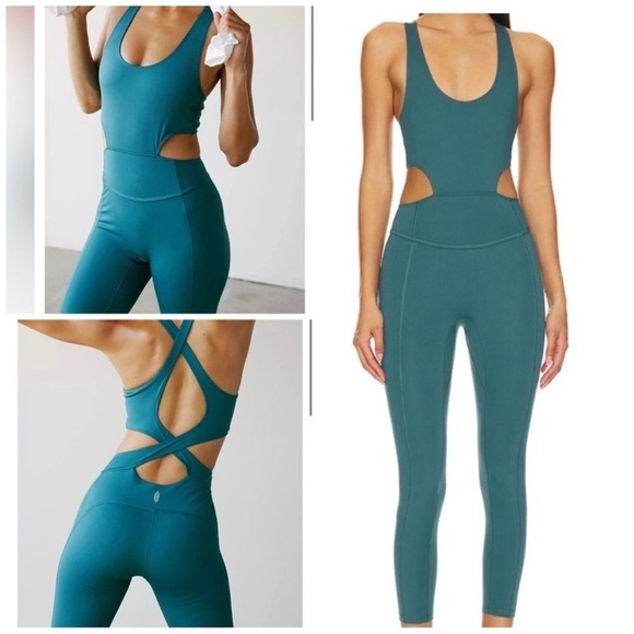 NWT - FP Movement Back It Up Bodysuit - Size M - green - Picture 1 of 4